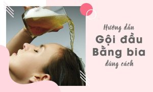 Cách gội đầu bằng bia