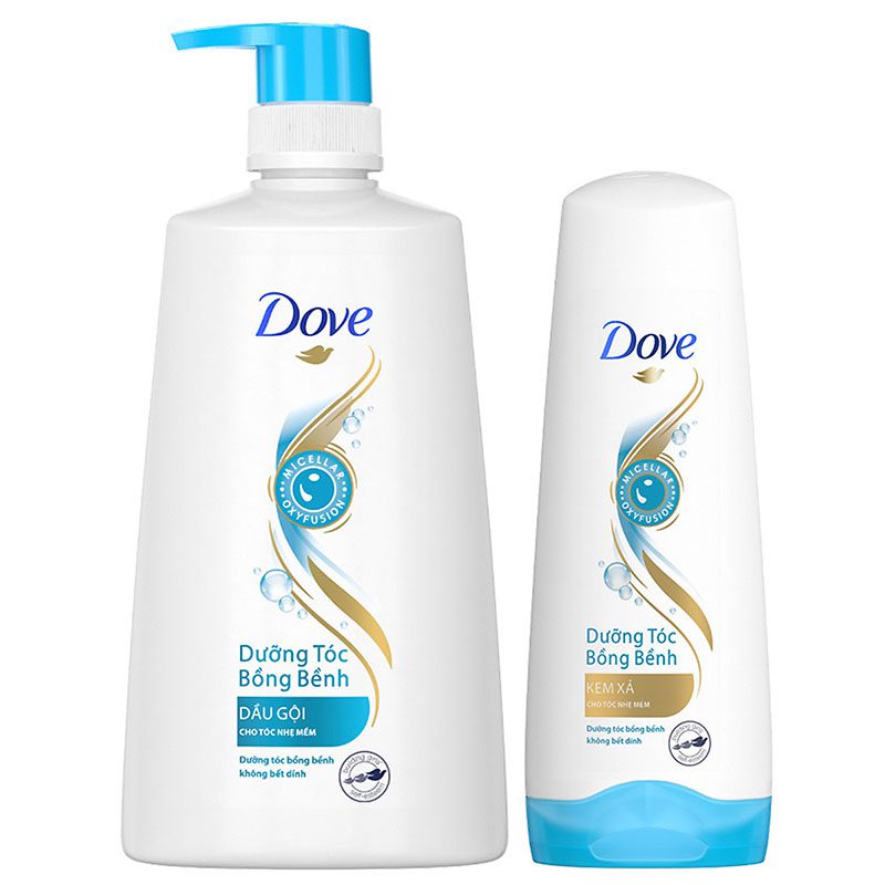 Dầu gội Dove với tính năng nuôi dưỡng tóc bồng bềnh