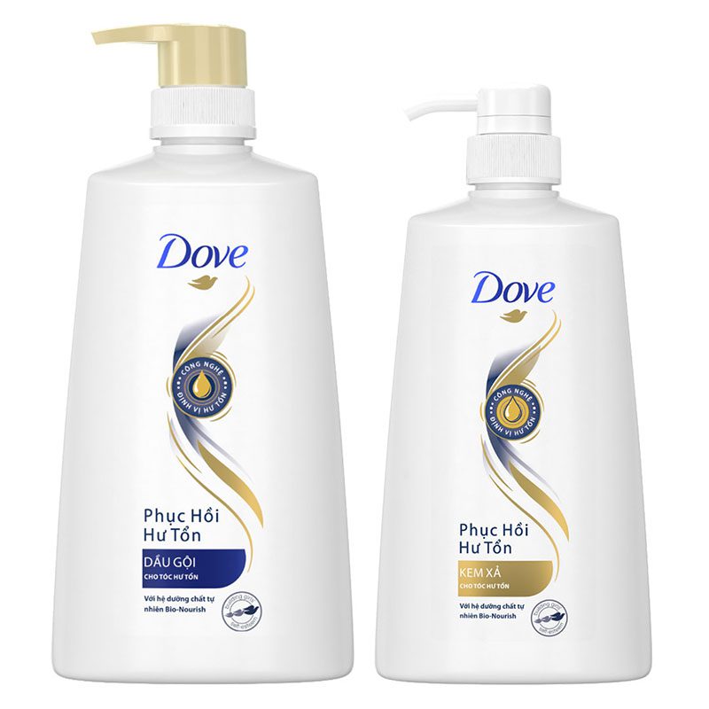 Dầu gội Dove với tính năng phục hồi tóc hư tổn