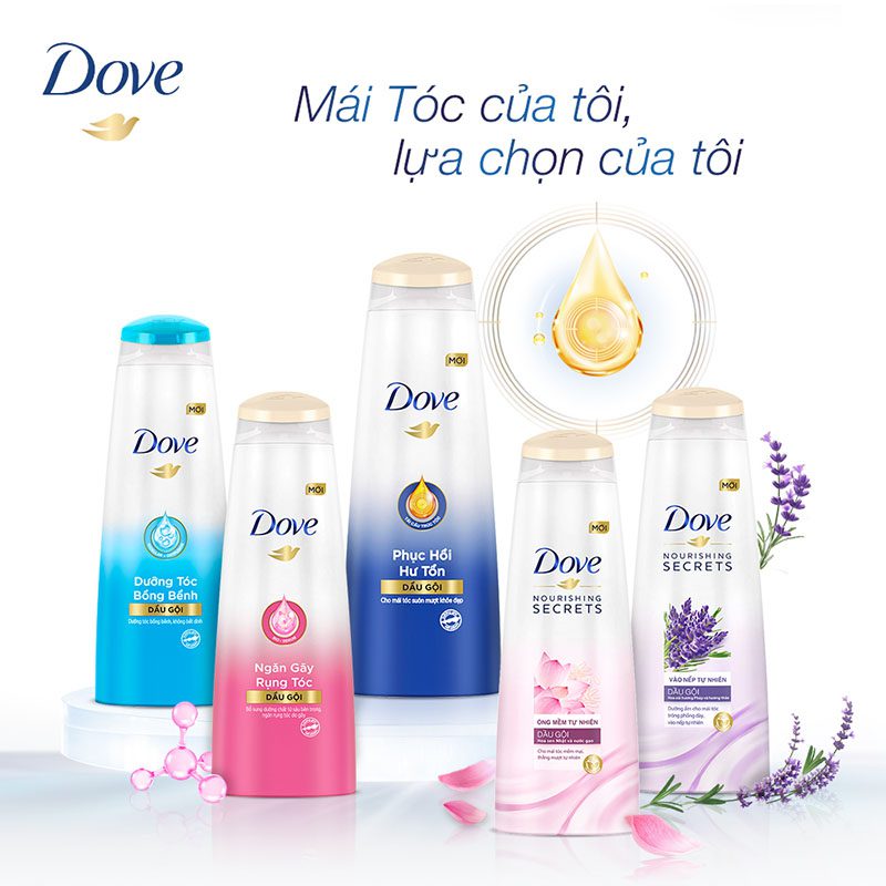 Dầu gội Dove - Sự lựa chọn hoàn hảo cho mái tóc của bạn 