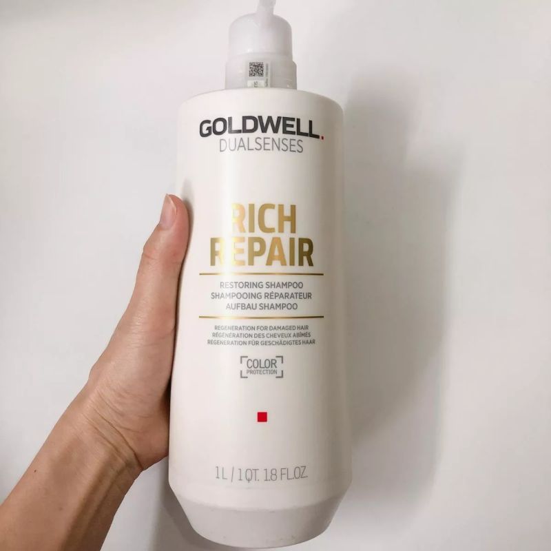 Dầu gội Goldwell Rich Repair phục hồi tóc hư tổn