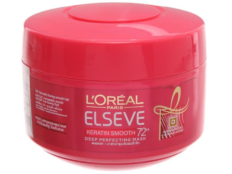 Kem ủ tóc Loreal Keratin Smooth 72h Perfecting Mask Loreal giúp tóc suôn mượt