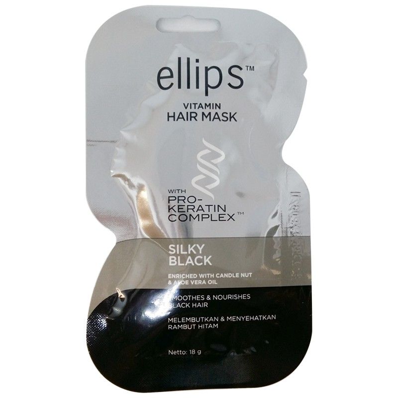 Kem ủ tóc Ellips Hair Repair giúp cho tóc đen mượt 
