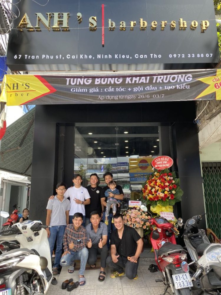 Hớt tóc Cần Thơ chất lượng tiệm Anh’s Barbershop